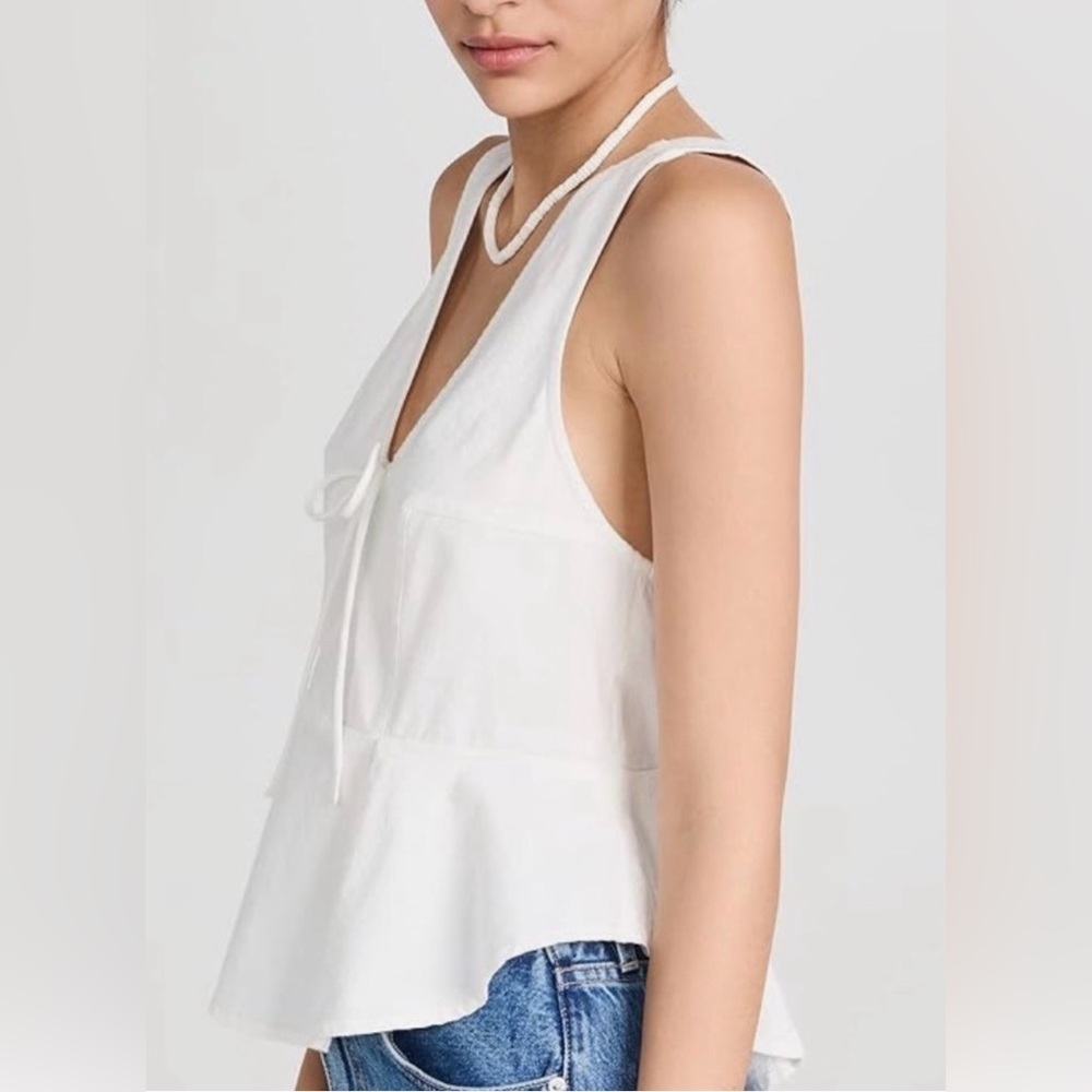 Free People Mika Tank Top in White, Size L - Picture 3 of 13